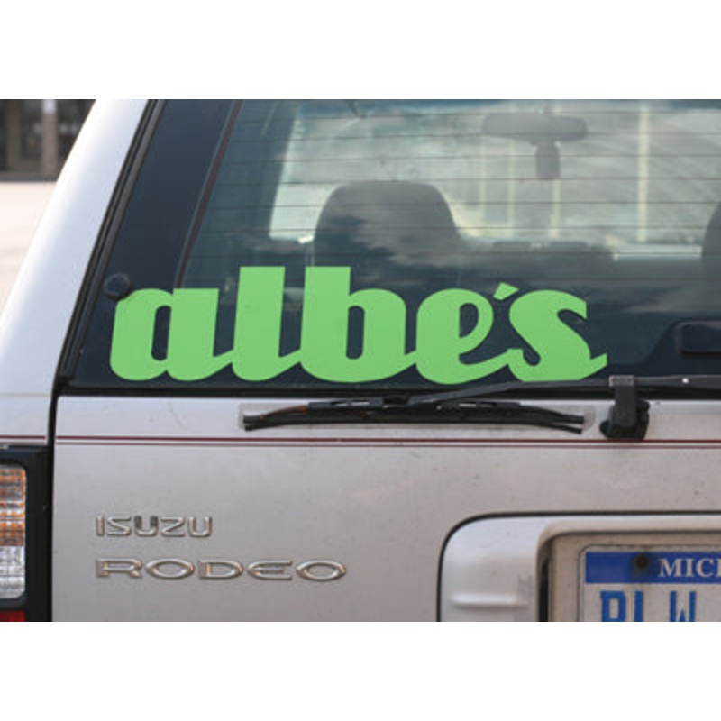 Albe’s Uni-Bal 20 Die Cut Sticker