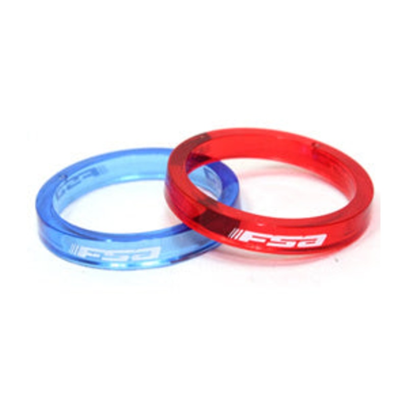 FSA PC HEADSET SPACERS|Red/5mm|Blue/5mm