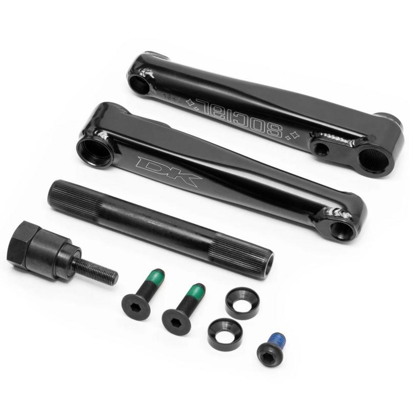 DK SOCIAL CRANKS|Black/165mm|Black/170mm|Black/175mm|Copper/175mm|Chrome/175mm