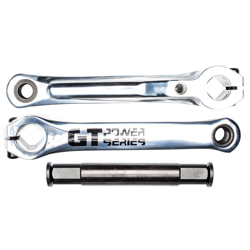 GT BIKES POWER SERIES CRANKS|Polished/175mm|Black/175mm
