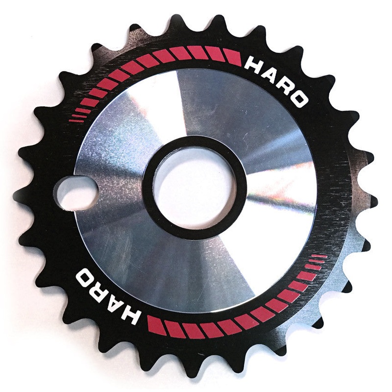 HARO TEAM DISC CD SPROCKET|25t/Black-Teal|25t/Black-Red|28t/Black-Teal|28t/Black-Red|25t/Black-Grey|28t/Black-Grey