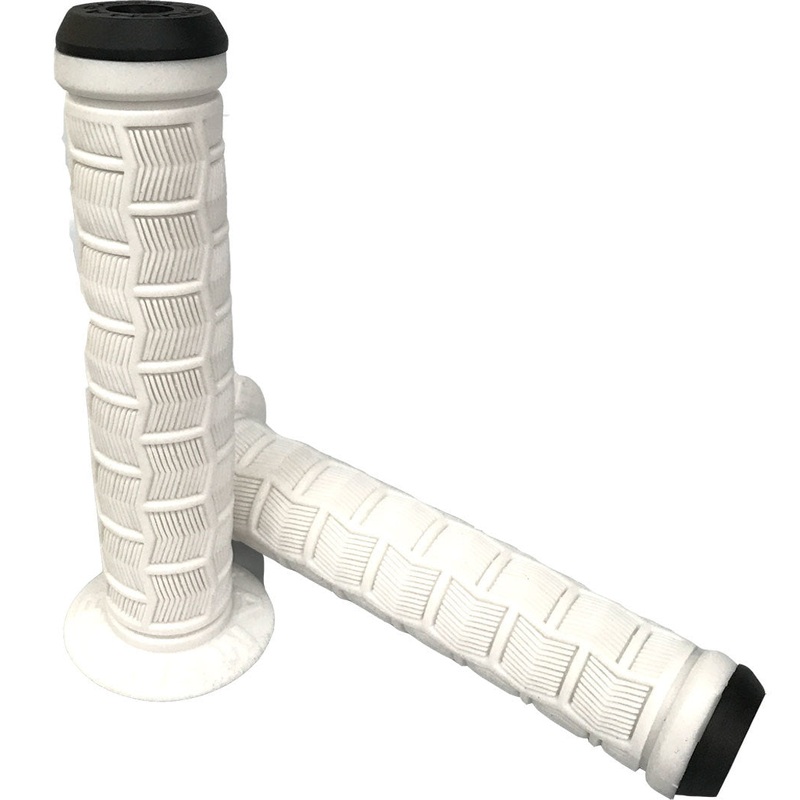 HARO TEAM GRIPS|Black w/ Flange|White w/ Flange|Black Flangeless|White Flangeless|Yellow w/Flange|Pink w/Flange|Gum w/ Flange