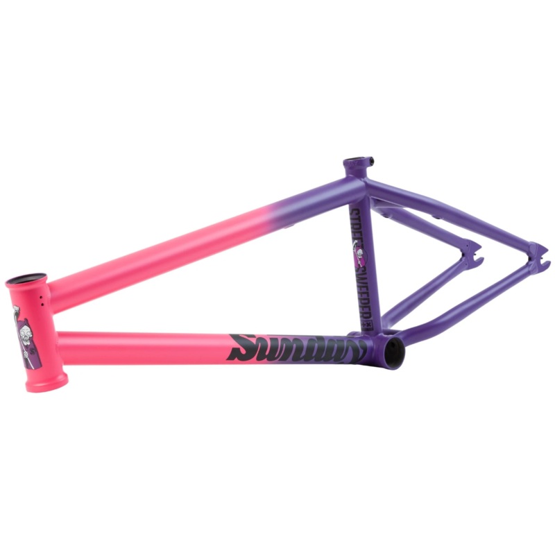 SUNDAY STREET SWEEPER FRAME|Matte Kiwi|Hot Pink / Purple Fade|Metallic Blue|Hot Pink|Black|Matte Black w/ Purple & Green Flames|20.5″ Top Tube|20.75″ Top Tube|21″ Top Tube