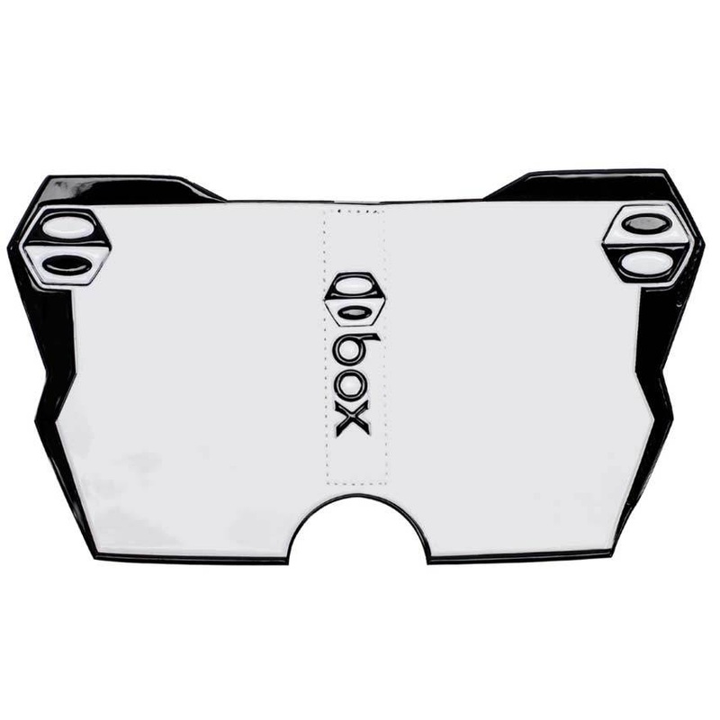 BOX PHASE 2 SIDE NUMBER PLATE|Black/White