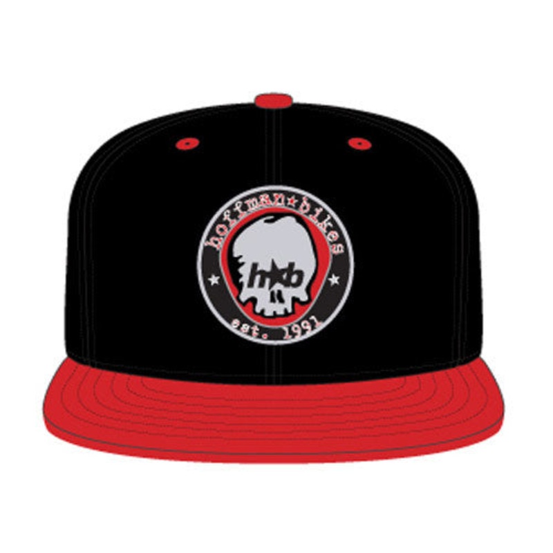 Hoffman Bikes Skull Hat|Black/Red