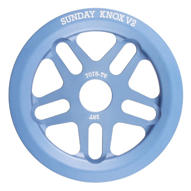 Sunday Knox V2 Sprocket|Black – 25T|Black – 28T|Frost Blue – 25T|Frost Blue – 28T|Ano Fuchsia – 25T|Ano Fuchsia – 28T|Electro Green – 25T|Electro Green – 28T|Purple – 25T|Purple – 28T