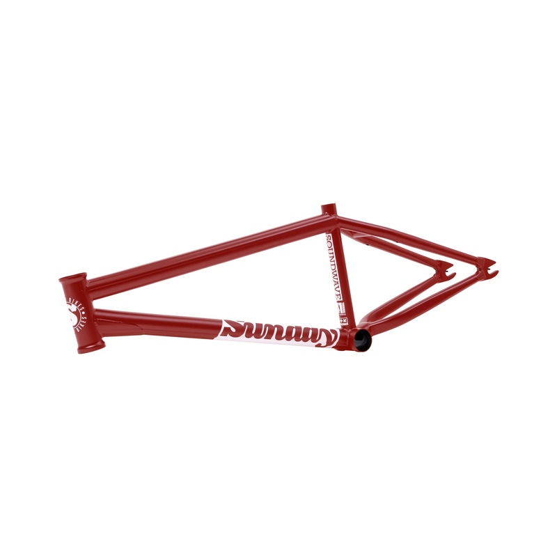 Sunday Soundwave V3 Frame|Matte Maroon|Matte Fire Engine Red|Matte Black w/ White Stickers|Black w/ Sunset Fade Stickers|20.5″ Top Tube|20.75″ Top Tube|21″ Top Tube|21.25″ Top Tube