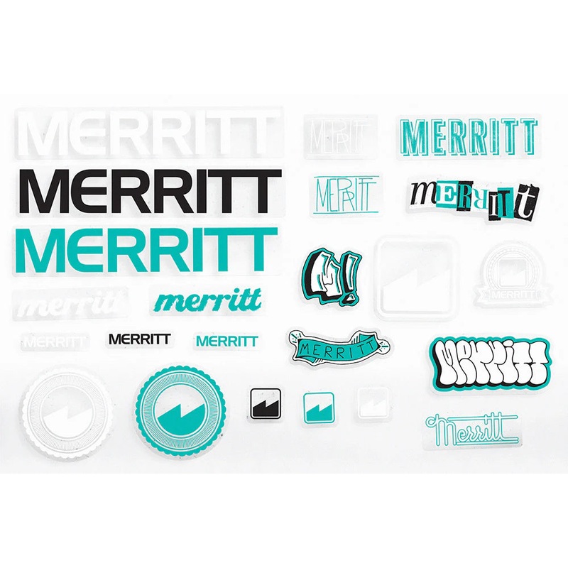 Merritt Sticker Pack|Red/Black|Yellow/Black|Teal Pack