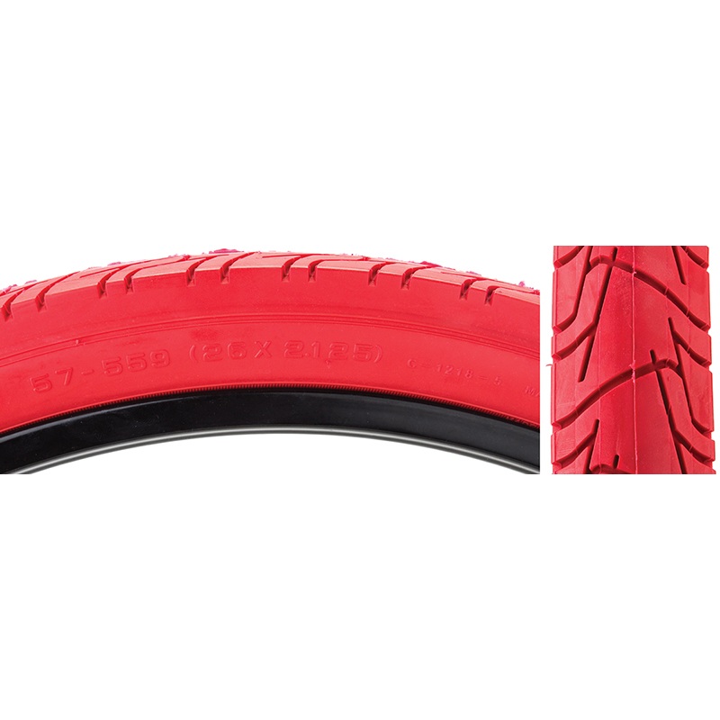 Sunlite City 26 Tire|Red – 26″ x 2.125″|Blue – 26″ x 2.125″