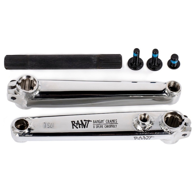 Rant Bangin 8 Cranks|Black/165mm|Black/170mm|Black/175mm|Chrome/165mm|Chrome/170mm|Chrome/175mm