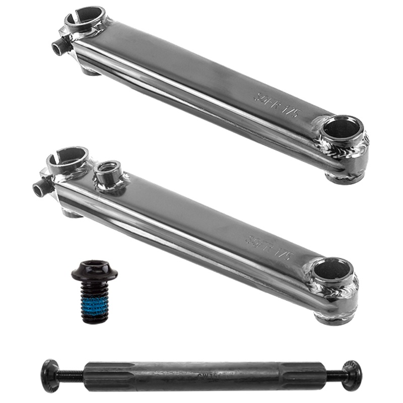SE Bikes V-Ridge Cranks|Chrome/175mm|White/175mm|Black/175mm|Chrome/180mm