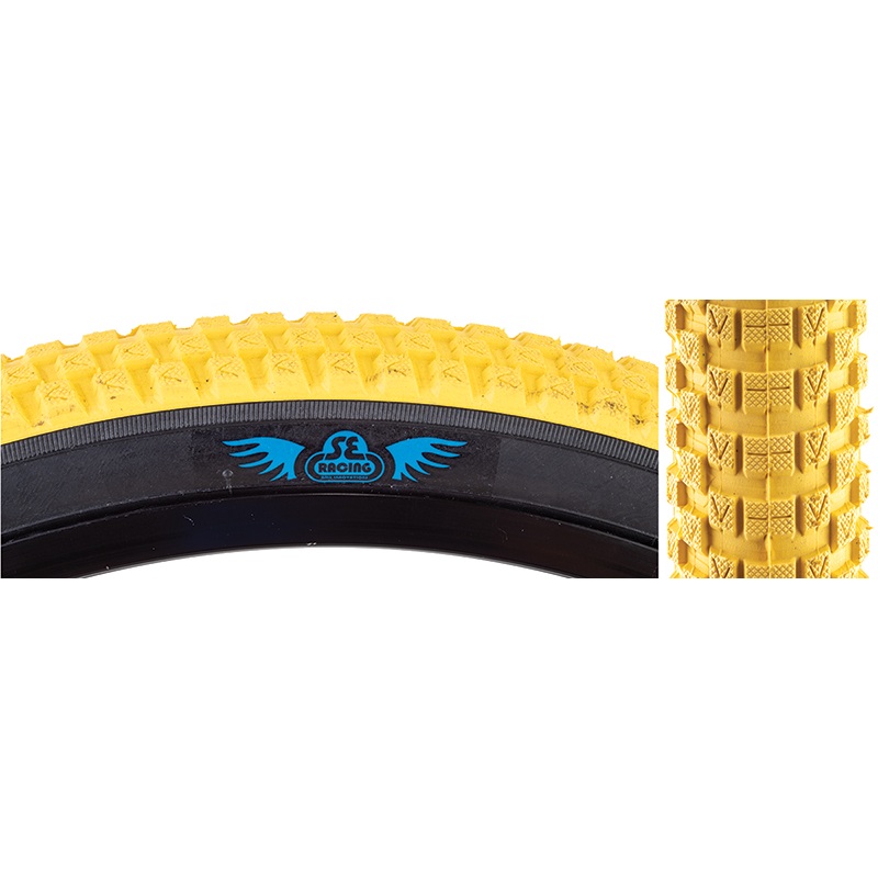 SE Racing Cub Tire 16|Yellow w/ Black Sidewall – 16″ x 2.125″