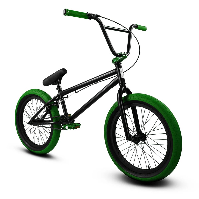 Elite BMX Stealth Bike|Black w/Green Tires / 20″ Top Tube|Gunmetal Grey / 20″ Top Tube|Black / 20″ Top Tube|Blue / Purple – 20″ Top Tube|White / 20″ Top Tube|Black / Red – 20″ Top Tube|Black / Blue – 20″ Top Tube|Metal Red / 20″ Top Tube|Copper / 20″ Top