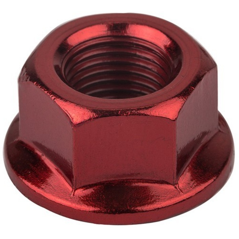 MCS ED Axle Nuts|Red – 3/8″ (10mm)/26tpi (Pair)|Blue – 3/8″ (10mm)/26tpi (Pair)|Red – 14mm (Pair)|Blue – 14mm (Pair)