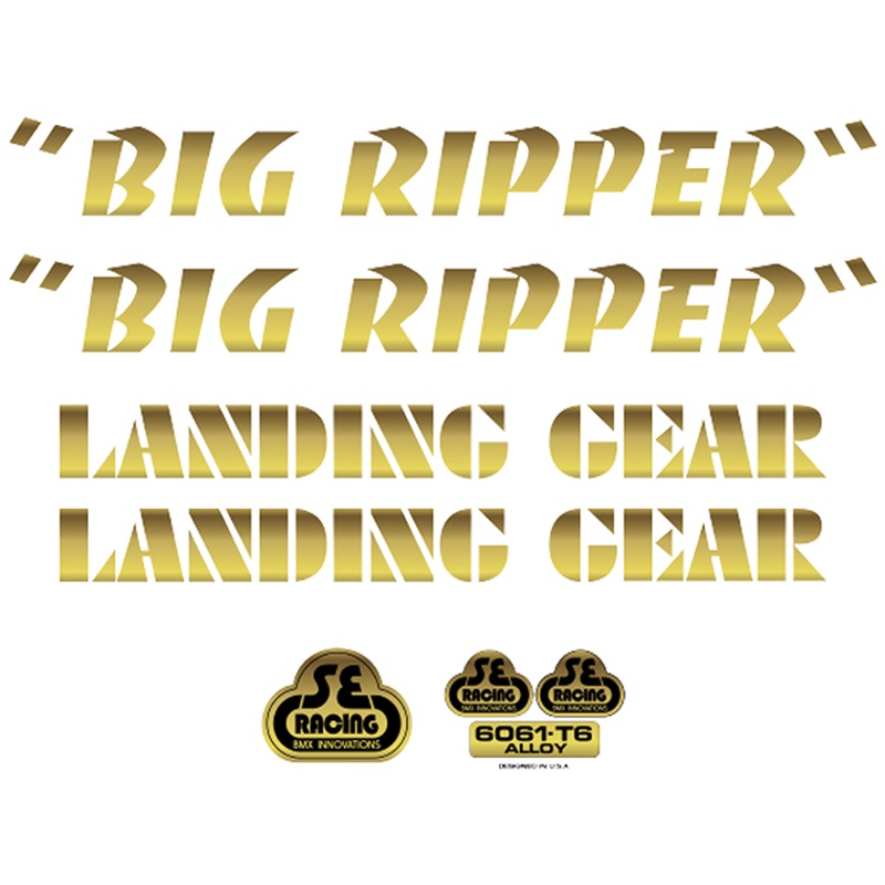 SE Bikes Big Ripper Decal Set|Gold|Black|Blue|White