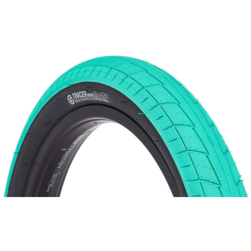 Salt Tracer 18 Tire|Teal – 18″ x 2.2″|Black – 18″ x 2.2″