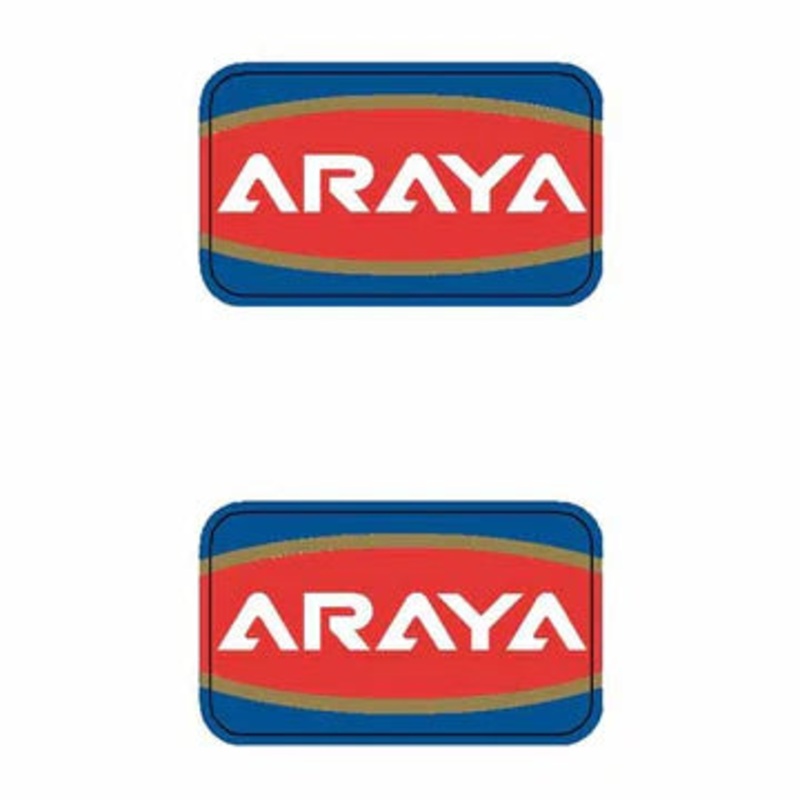 Araya Rim Decals|Red (Pair)